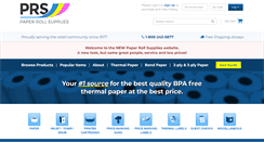 Desktop Screenshot of paperrollsupplies.com